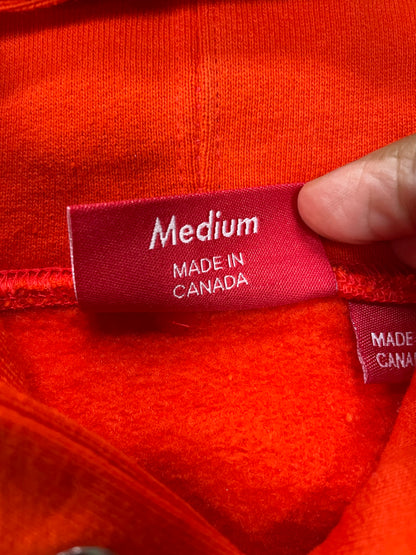 M-Supreme Underline Bright Orange Hoodie