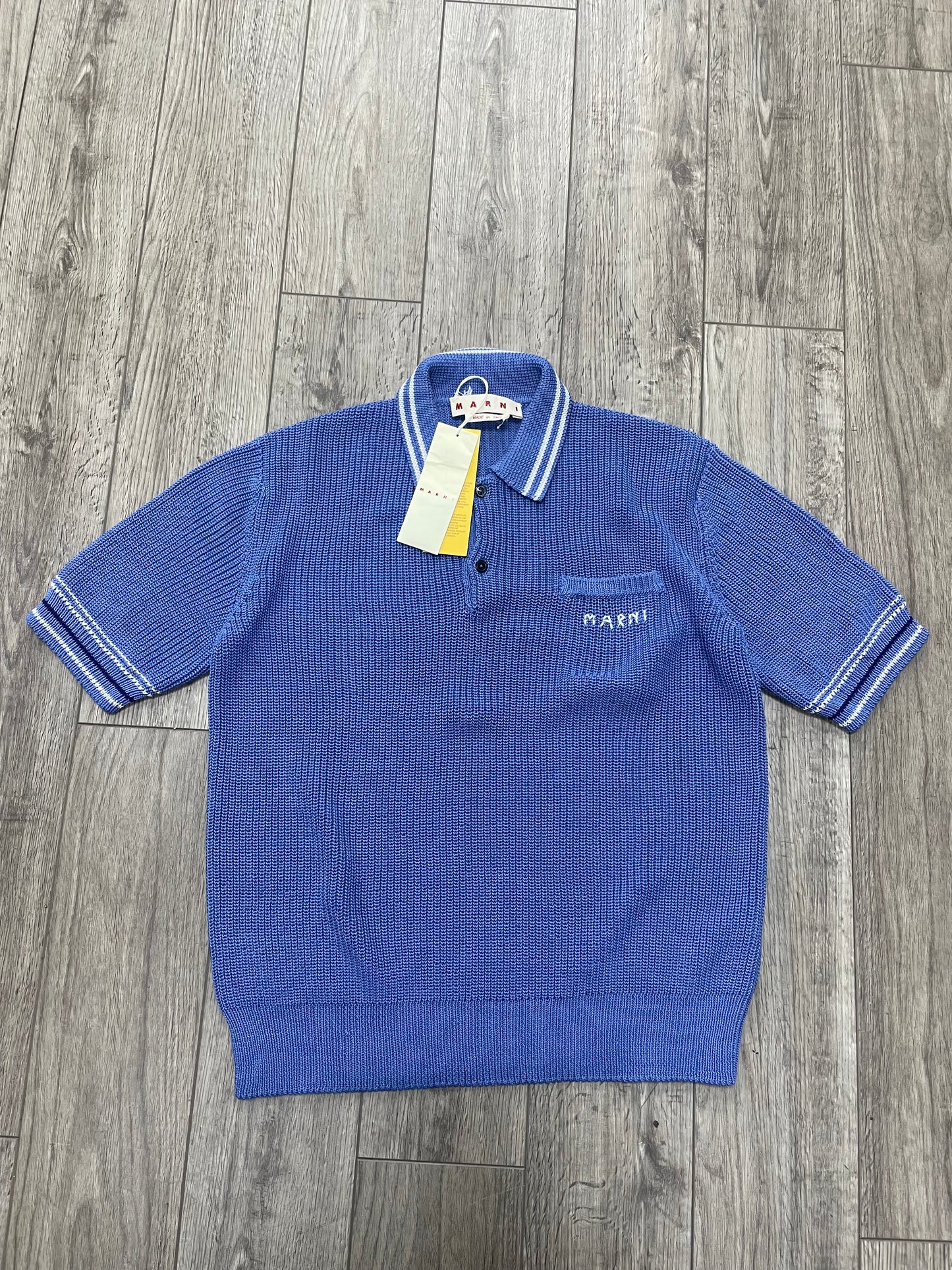 Marni 5 Gauge Fisherman Polo Shirt Size 50/M