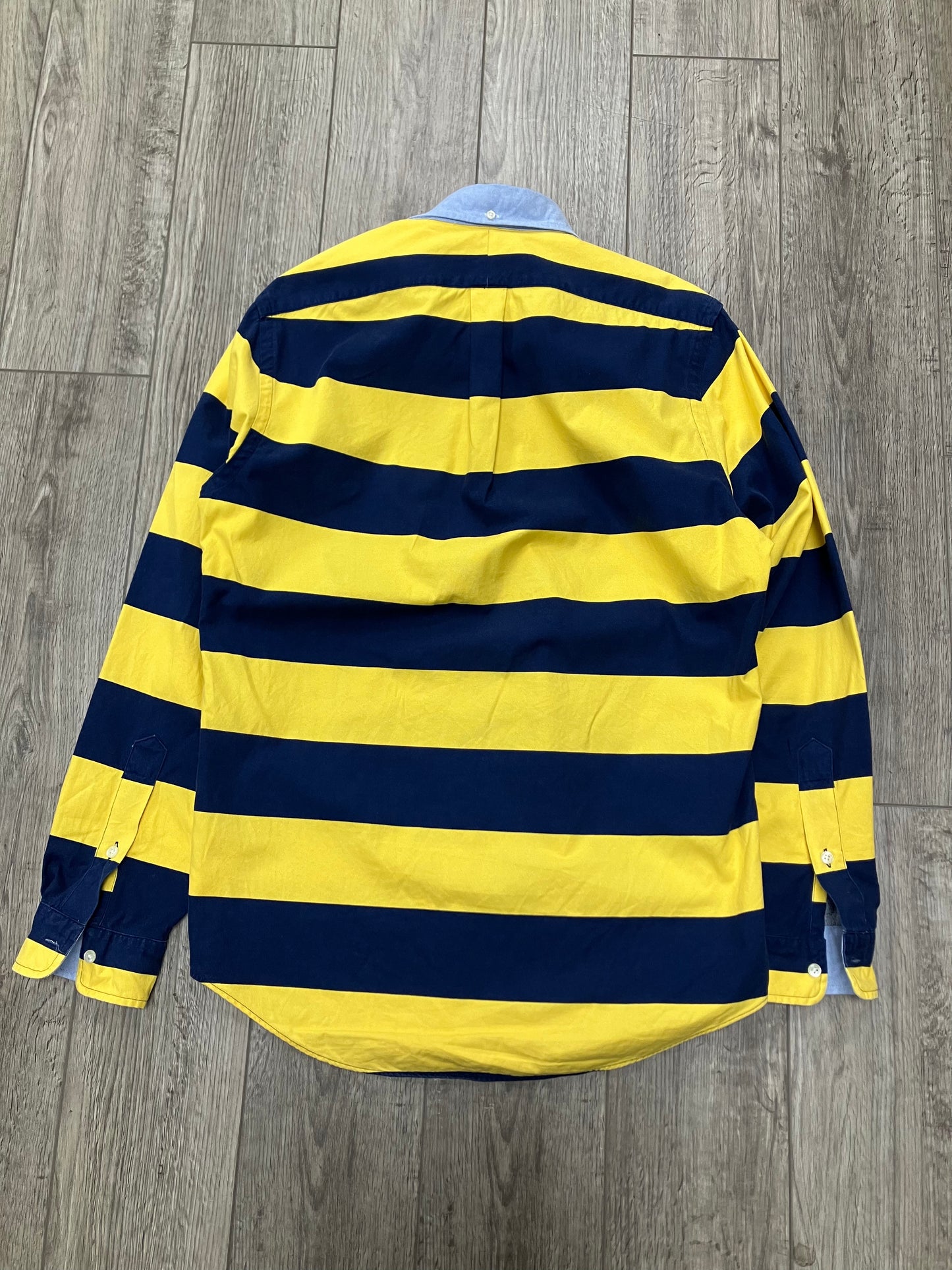 M- Polo Ralph Lauren Yale  Tiger Striped Long Sleeve
