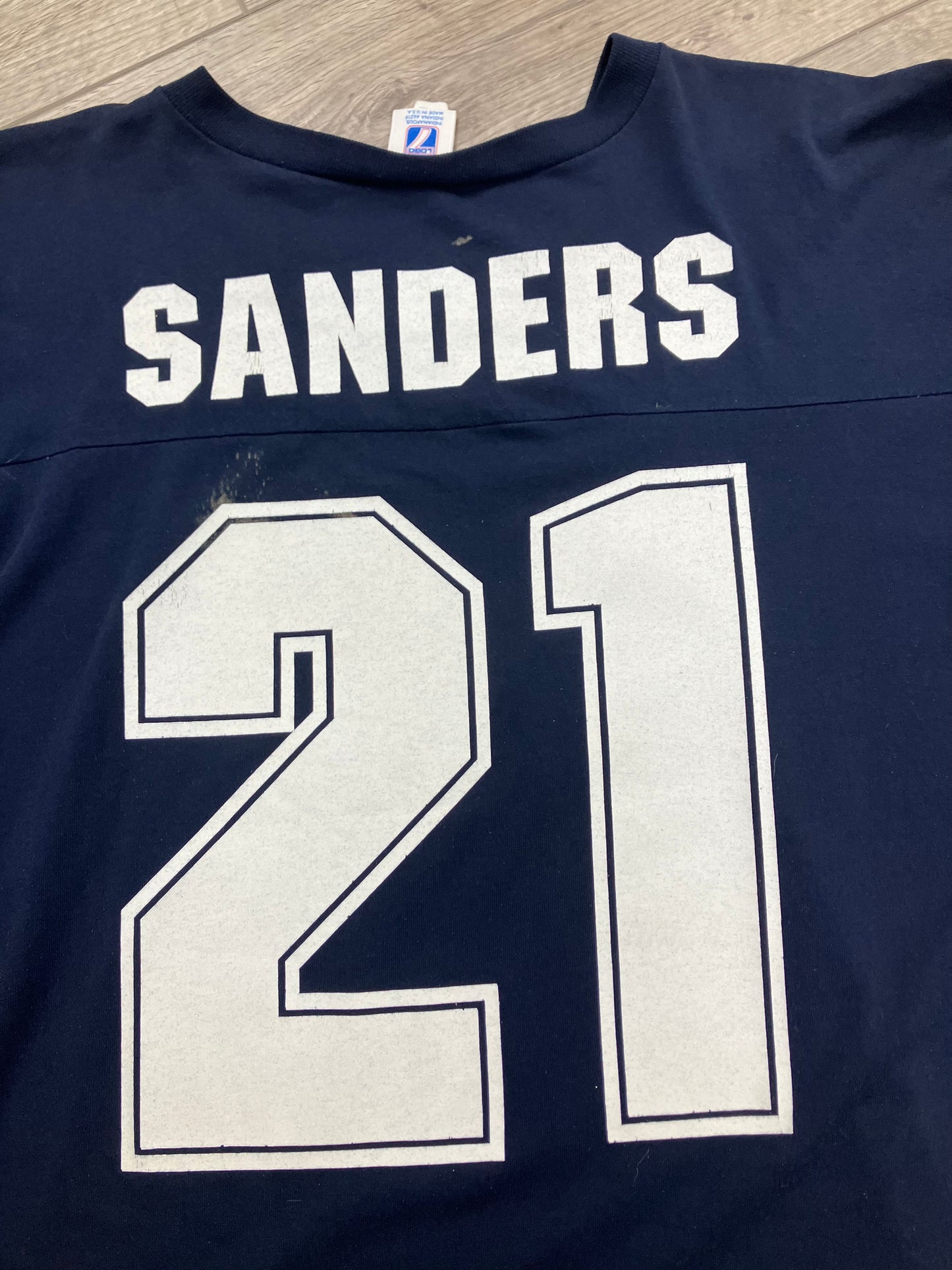 Vintage Logo 7 Deion Sanders Dallas Cowboys Tee Size XL