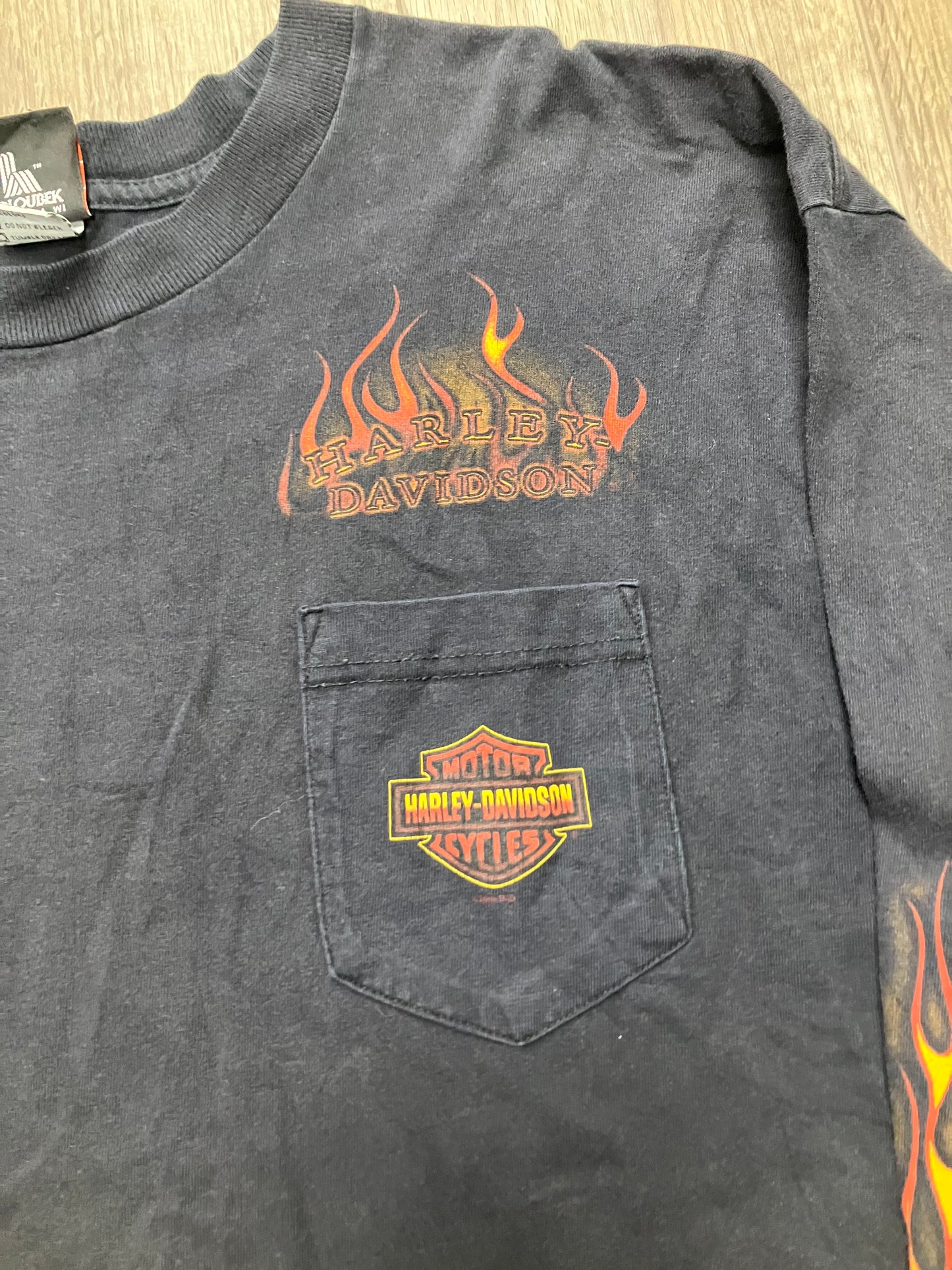 Harley Davidson Flame Long-Sleeve Tee Size XL