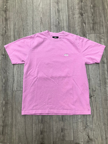 Stussy Pink Mini Logo Tee Size S