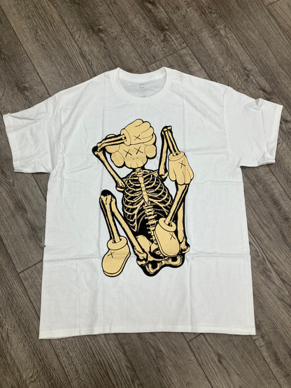 L-Kaws Skeleton New Fiction Tee