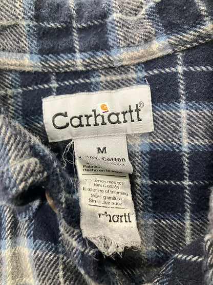 Carhartt Blue Flannel Shirt Size M