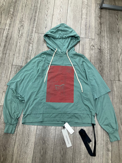 L-Rick Owens DRKSHDW Hustler aqua Hoodie