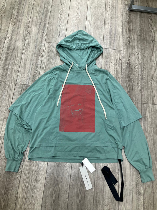 L-Rick Owens DRKSHDW Hustler aqua Hoodie