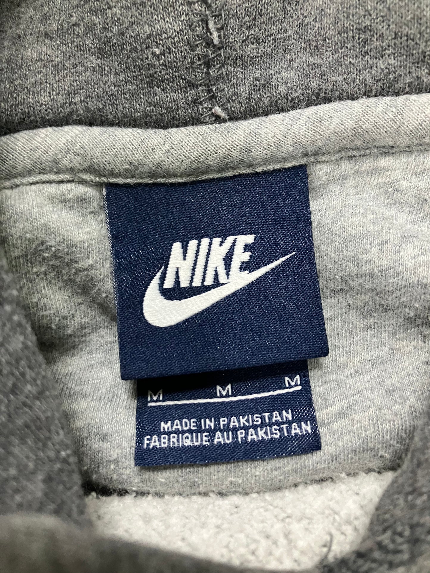 Nike Grey Mini Swoosh Hoodie Size M