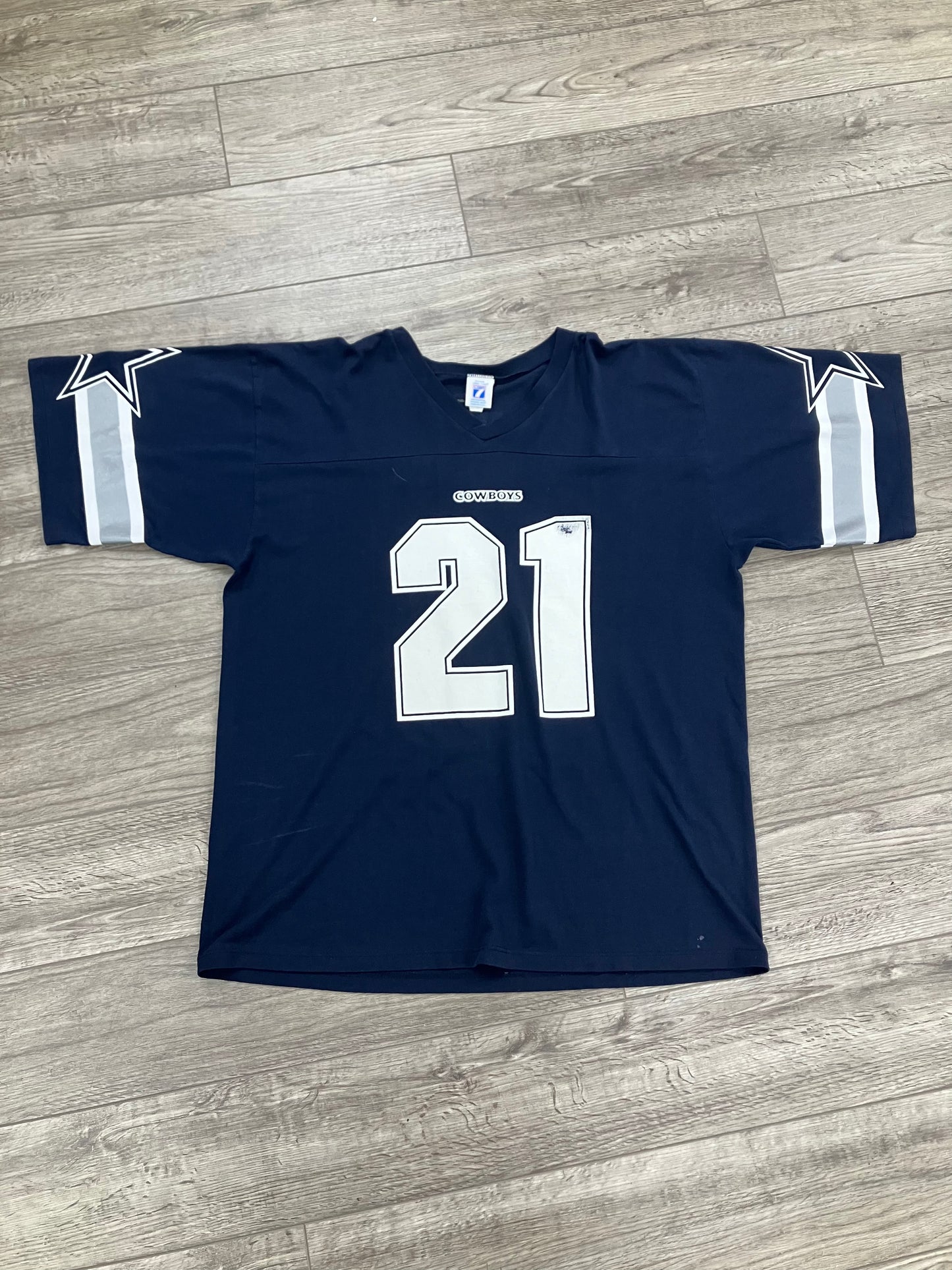 Vintage Logo 7 Deion Sanders Dallas Cowboys Tee Size XL