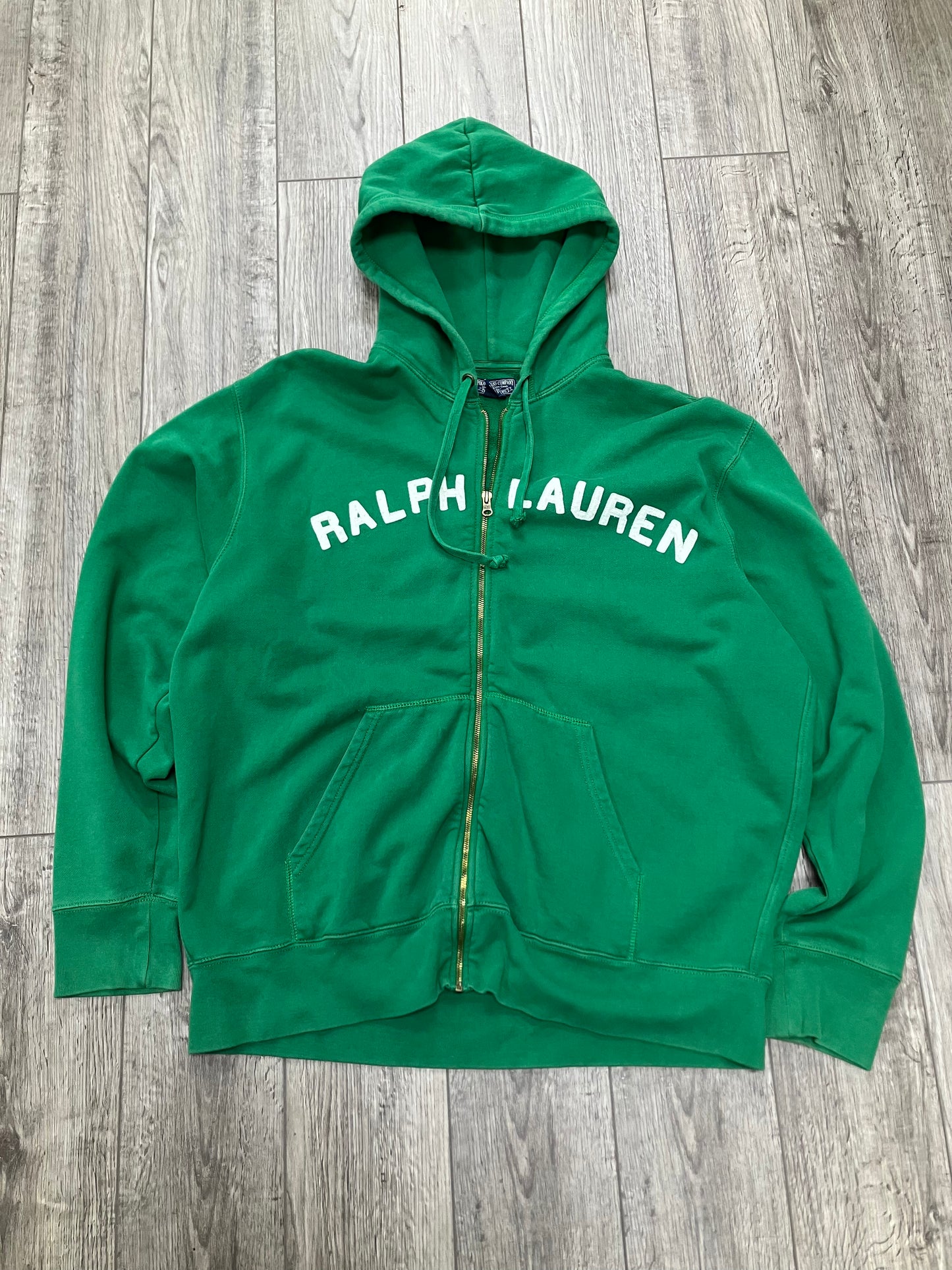 XL-Polo Jeans Company Green Zip Logo Hoodie