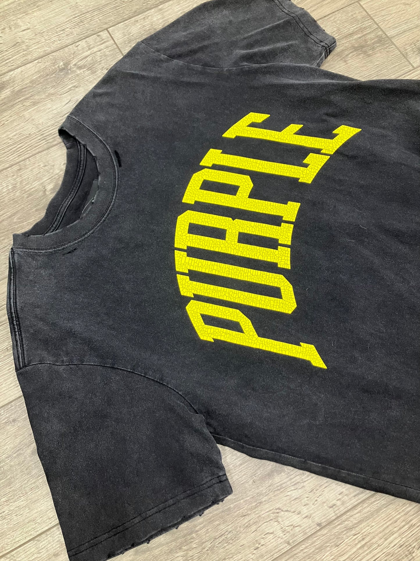 L-purple brand College Logo tee