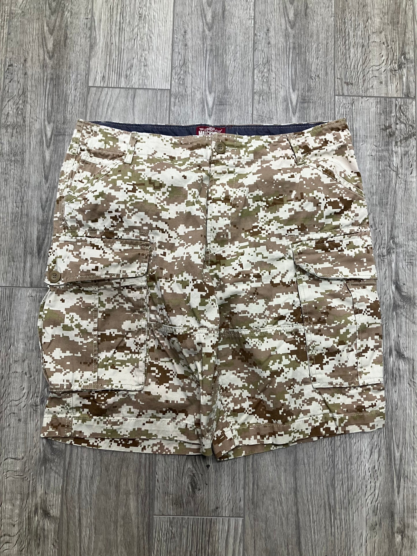 Matchstick Digi Camo Cargo Shorts Size 40