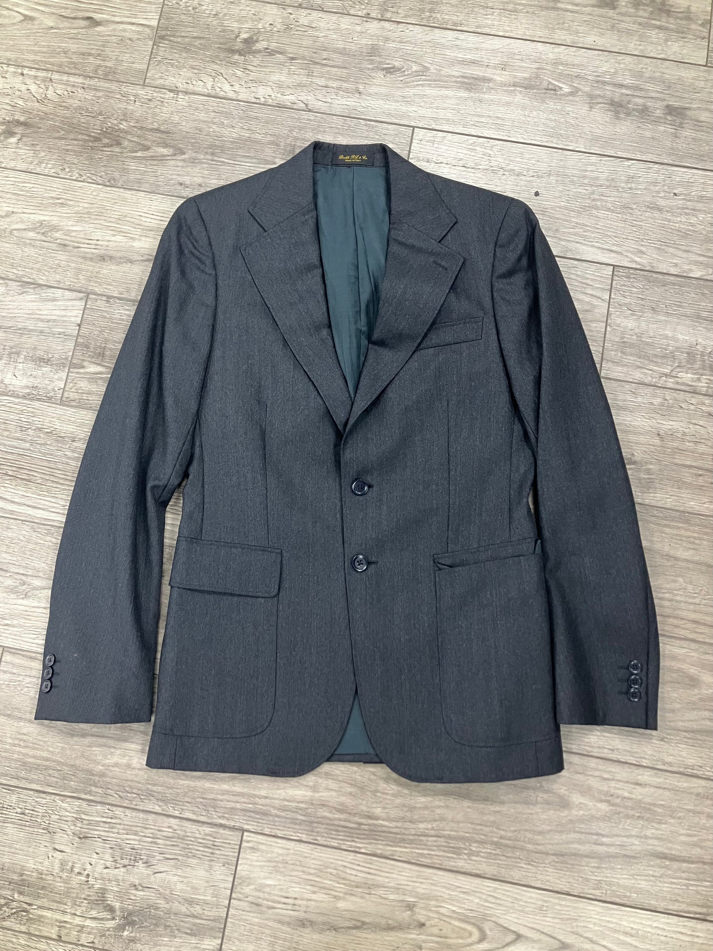 38R/M-Polo RRL Wool Pin Stripe Jacket