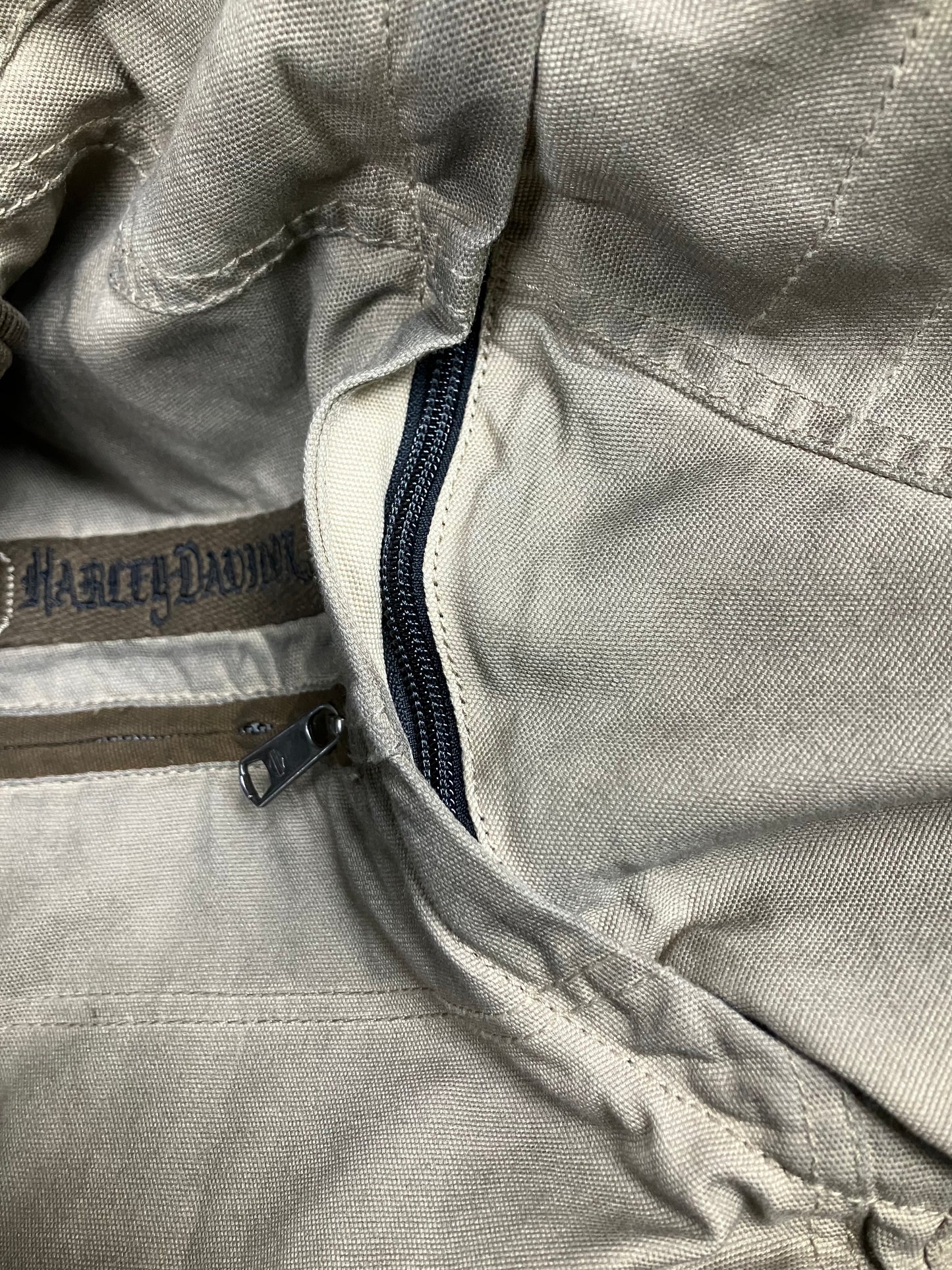 L-Harley Davidson double Layered Convertible Jacket