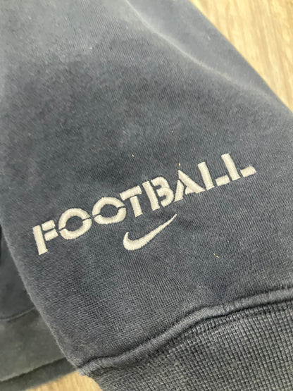 Mid 2000s Nike Football Navy Hoodie Size XXL