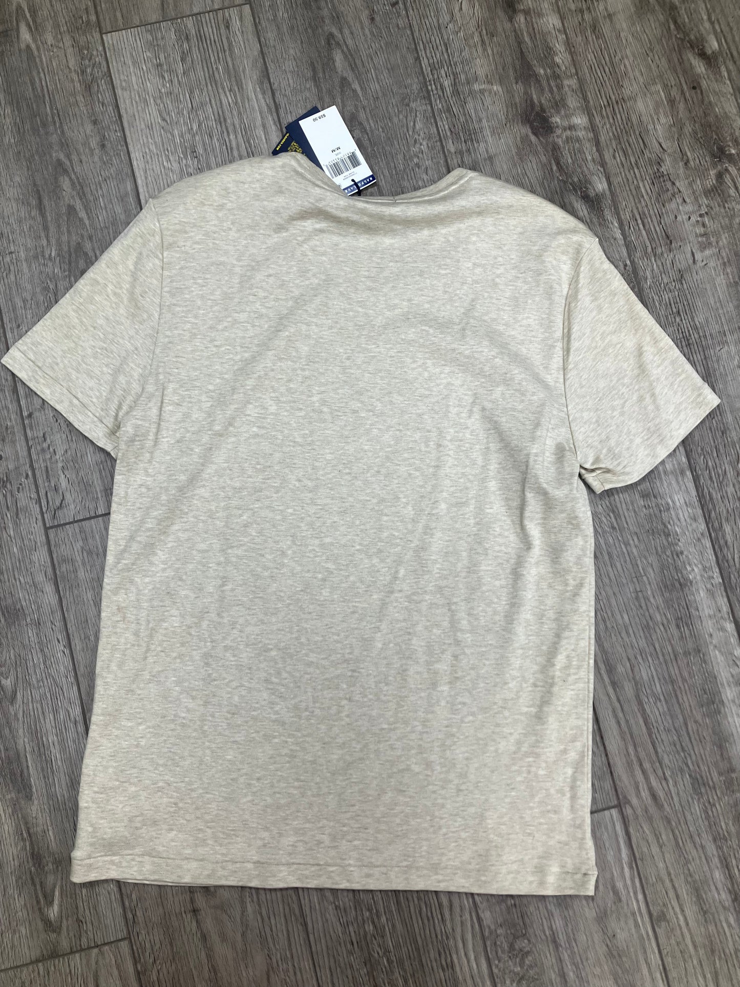 M-Polo Beige Logo Tee