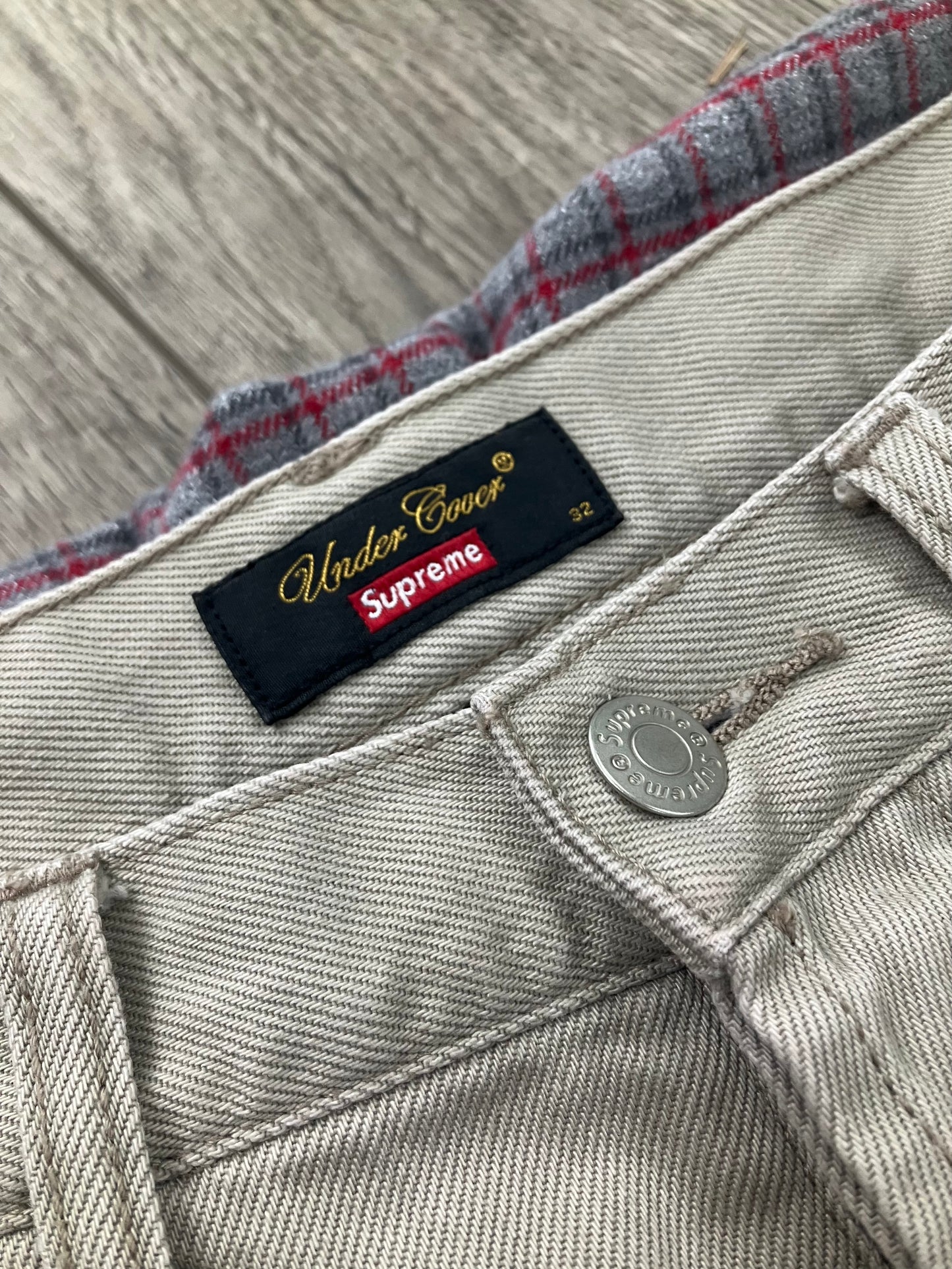 32-Undercover Supreme Layered Flannel Pants