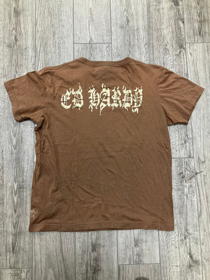 Y2K Ed Hardy Brown Tee Size Large