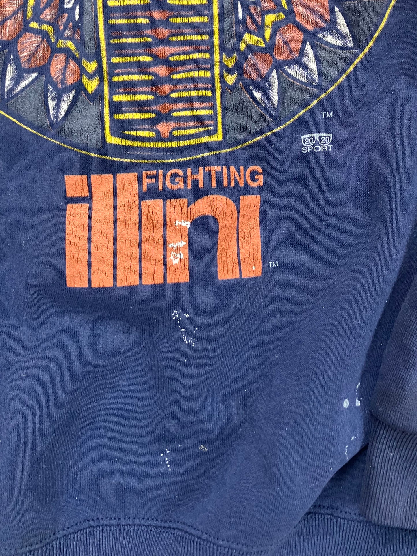 Fighting Illini Crew Sz Large