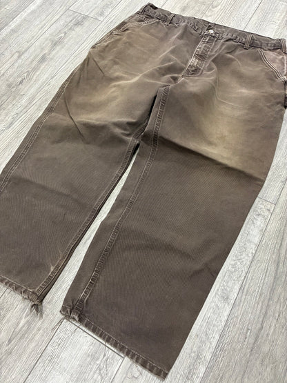 42 - Carhartt Faded Brown Carpenter Work Pants