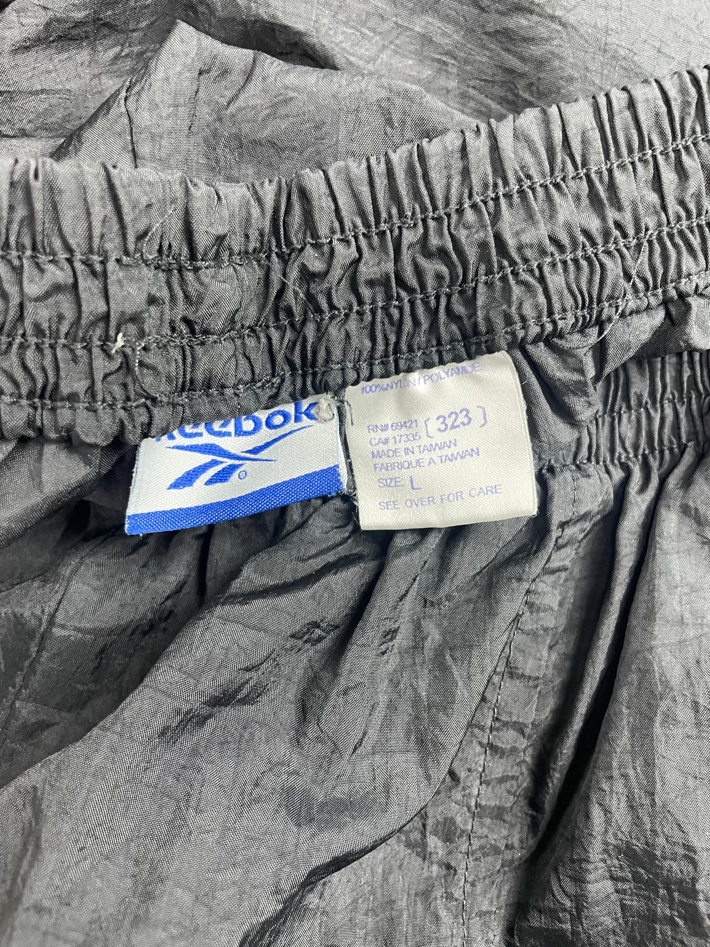 L-Vintage Reebok Black Track Pants