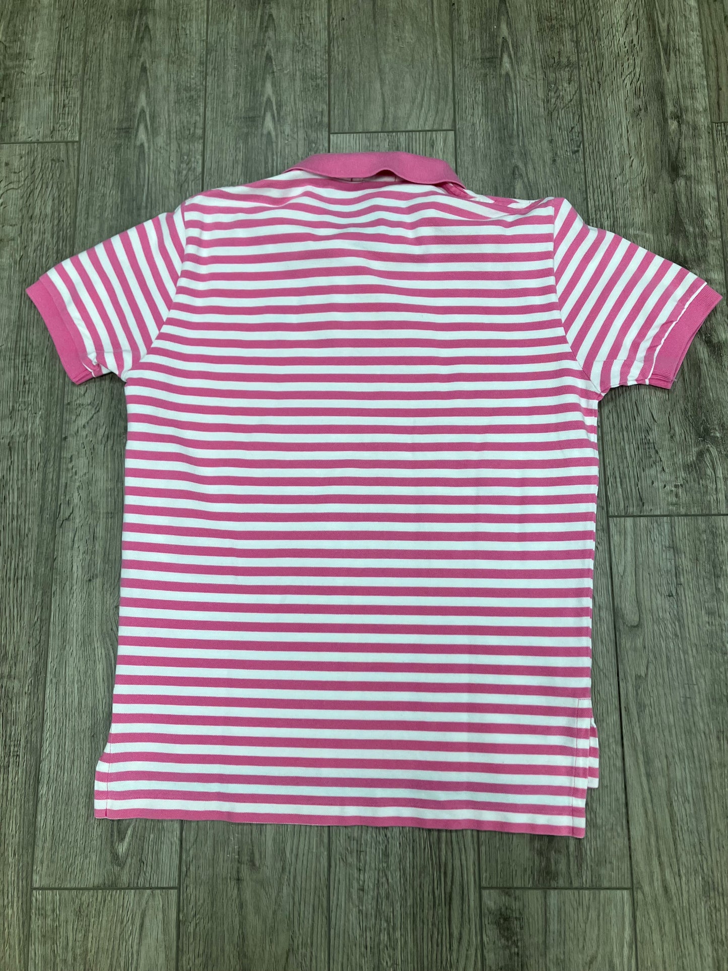 M-Ralph Lauren Pink White Polo