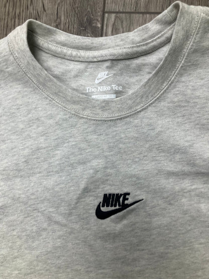 The Nike Tee Ash Grey Embroidered Tee Size L