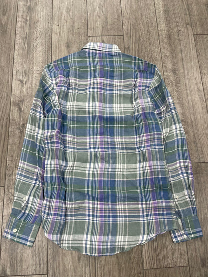S-Purple Label Ralph Lauren Multicolor Plaid Button Up Long Sleeve