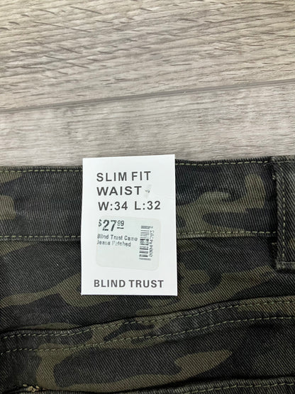Blind Trust Slim Fit Camo Pants Size 34x32