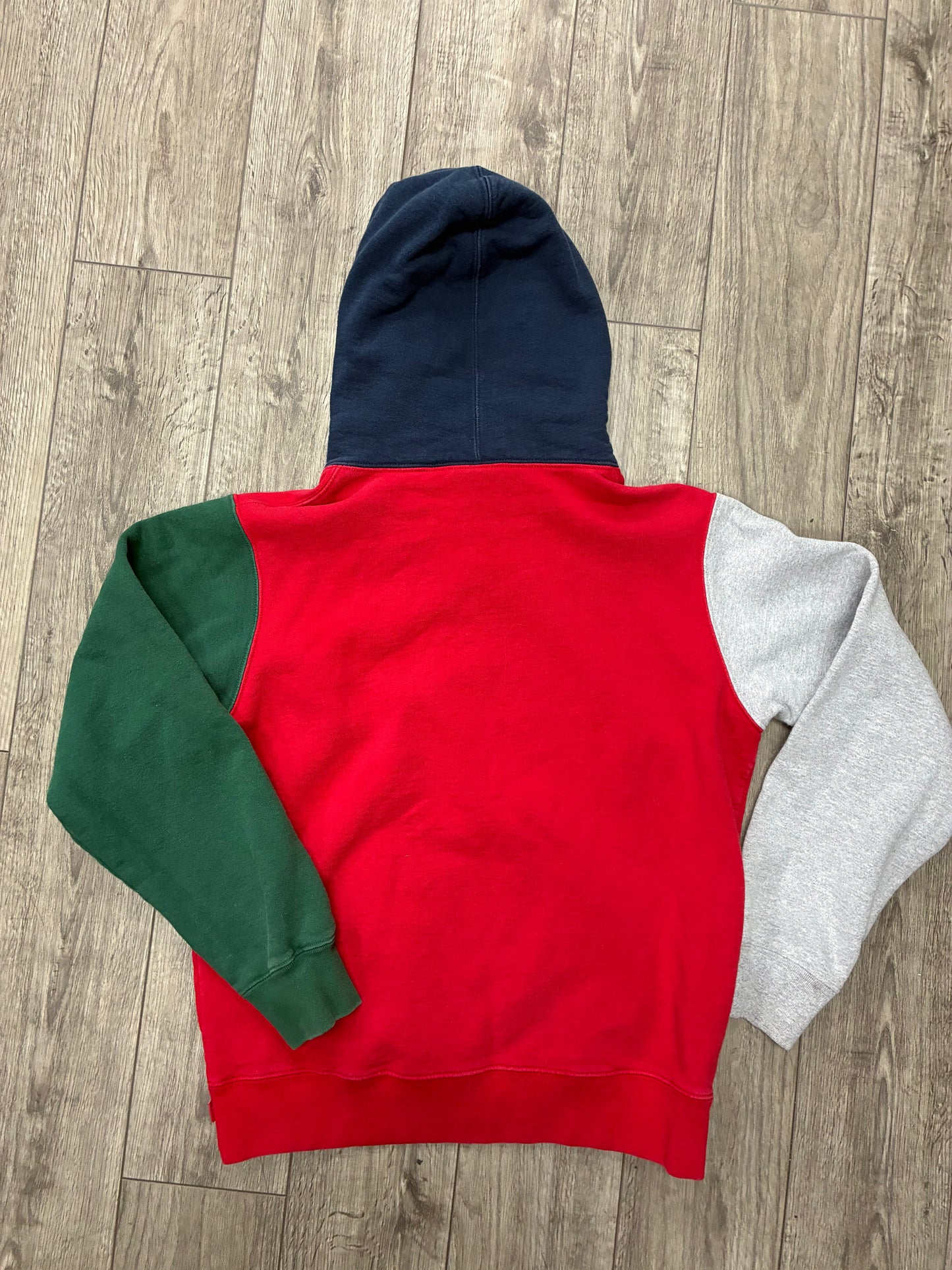 M - Supreme S Logo Colorblocked hooded Sweatshirt