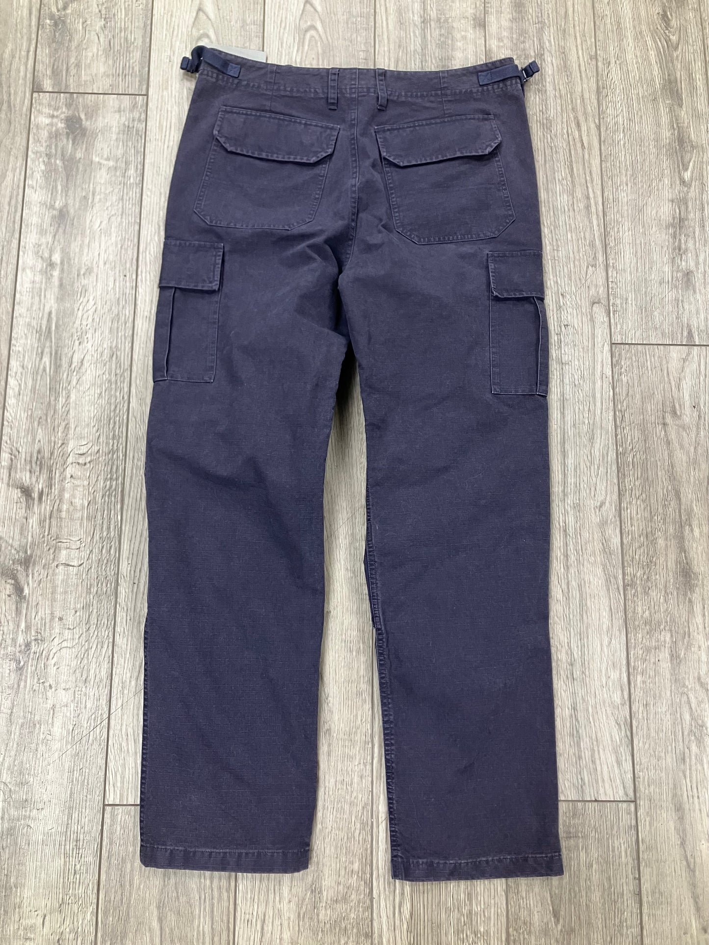 32-Balenciaga Slim Navy Cargo Pants