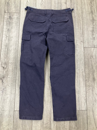 32-Balenciaga Slim Navy Cargo Pants
