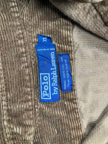 XL-Polo Ralph Lauren Brown Corduroy Button Up