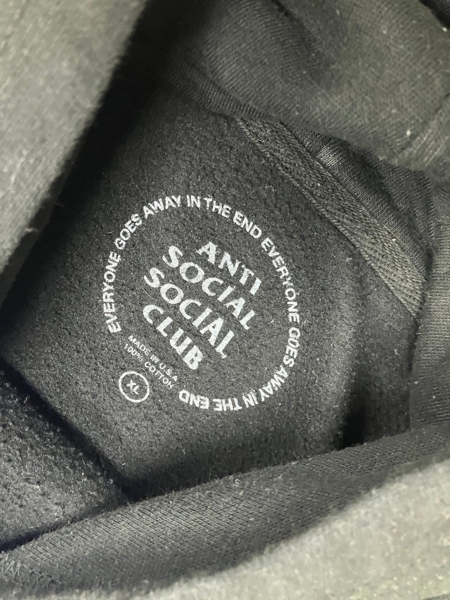 XL-Anti Social Club Rowena Hoodie