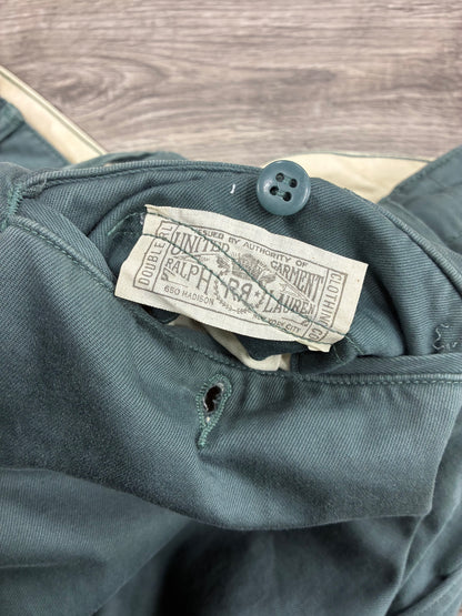 32 - Double RL RRL Dark Green Field Chino Pants