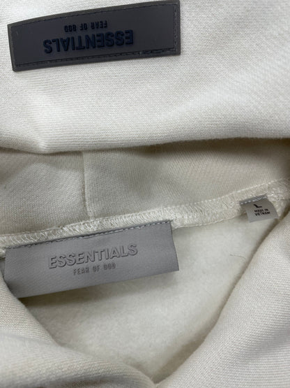 L-Fear of God Essentials Eggshell Hoodie