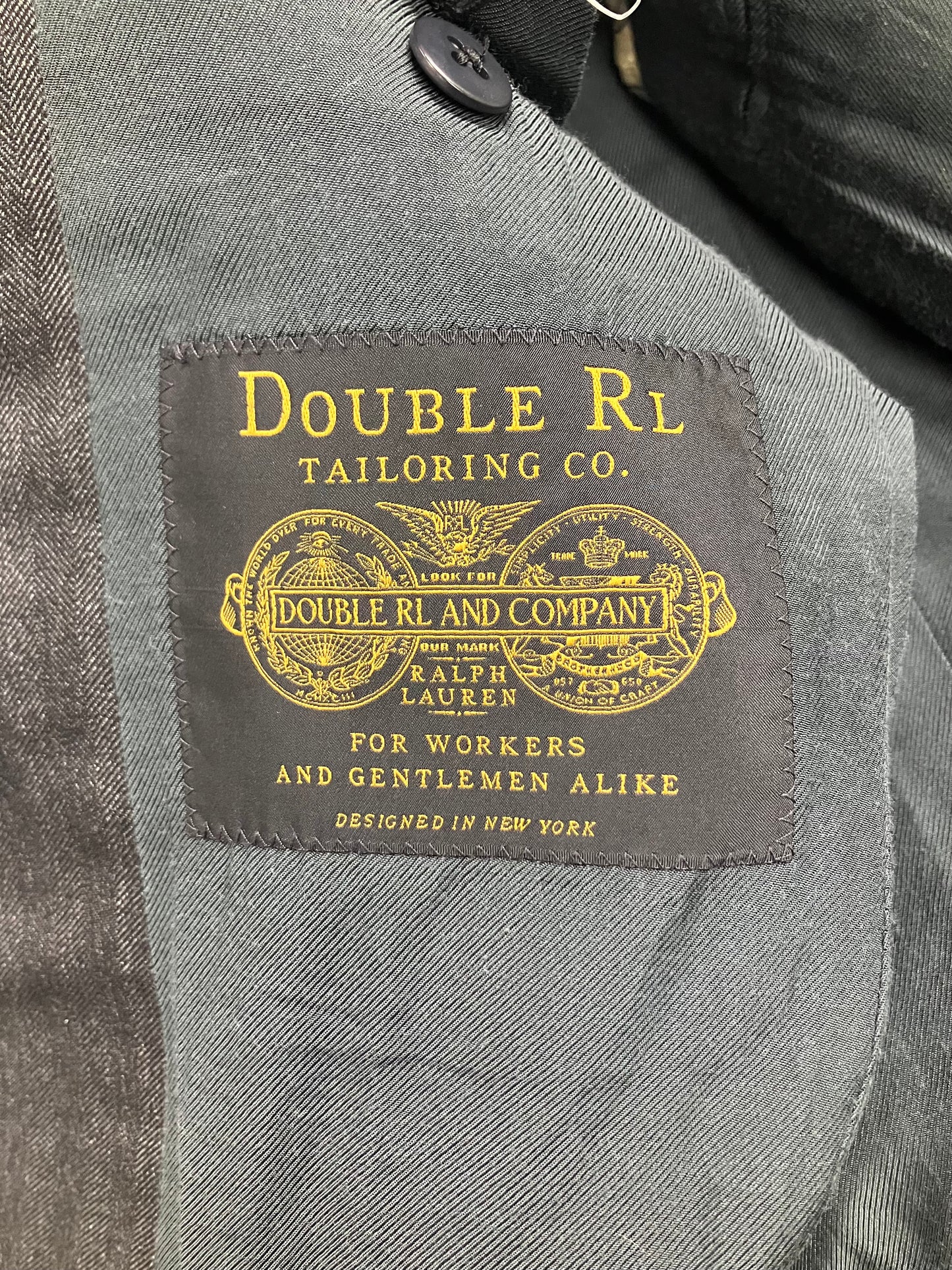 38R/M-Polo RRL Wool Pin Stripe Jacket