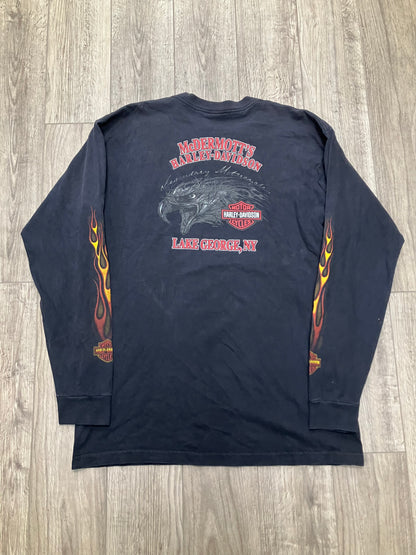 Harley Davidson Flame Long-Sleeve Tee Size XL