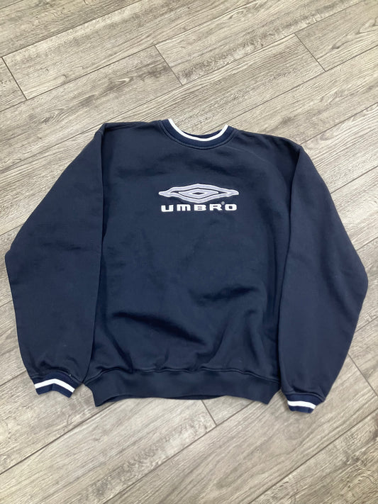 XL-Umbro Navy Vintage Logo Crewneck
