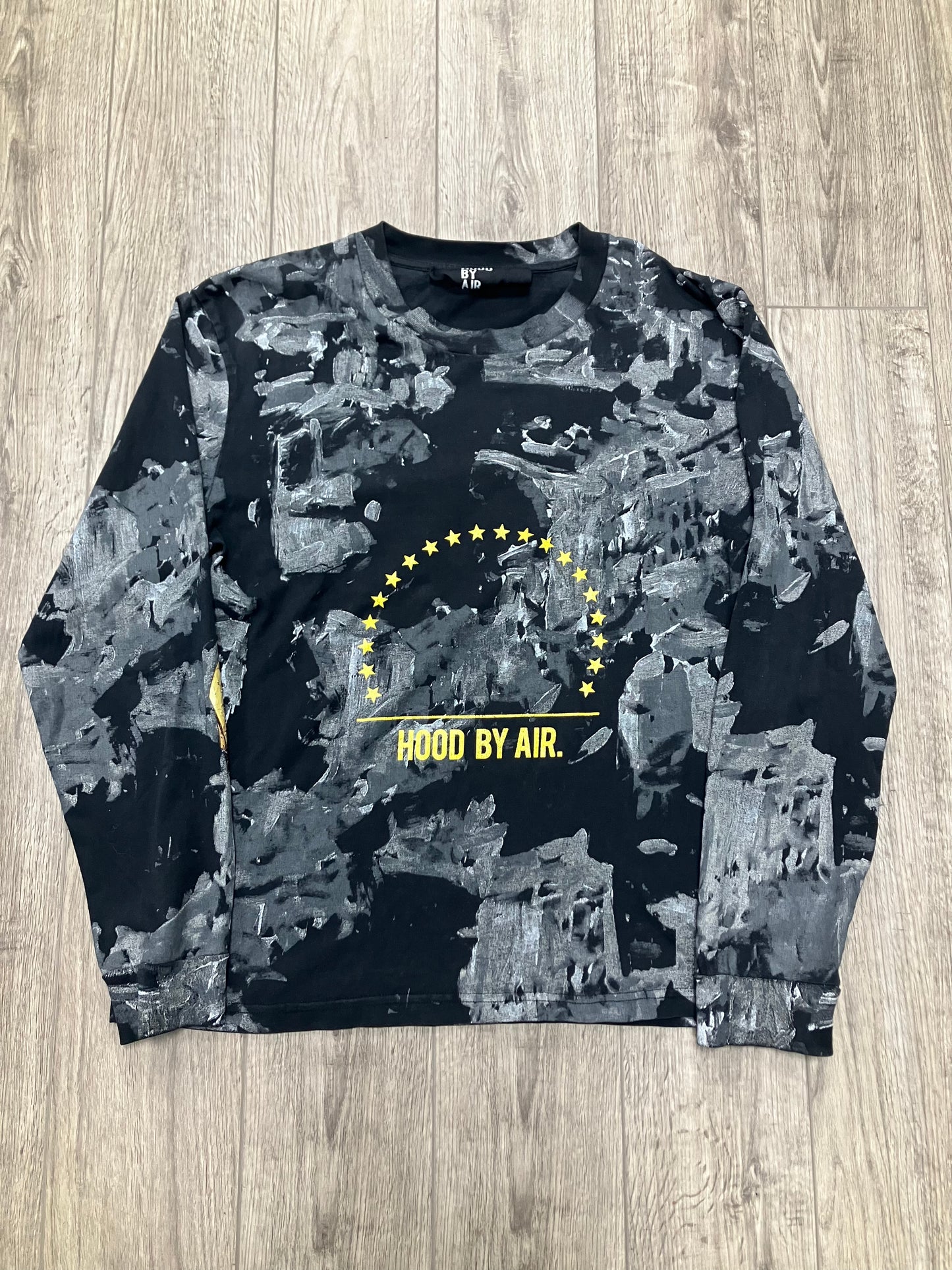 Hood By Air Painted Longsleeve Tee Size XL