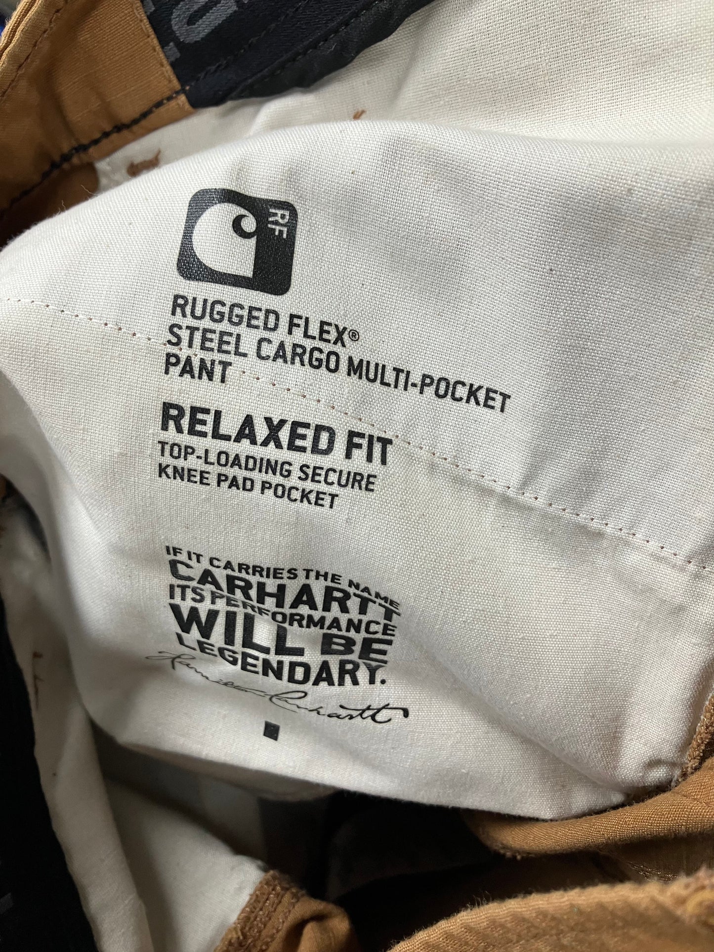 Carhartt Rugged Flex Steel Cargo Multi Pocket Pant Size 32x28