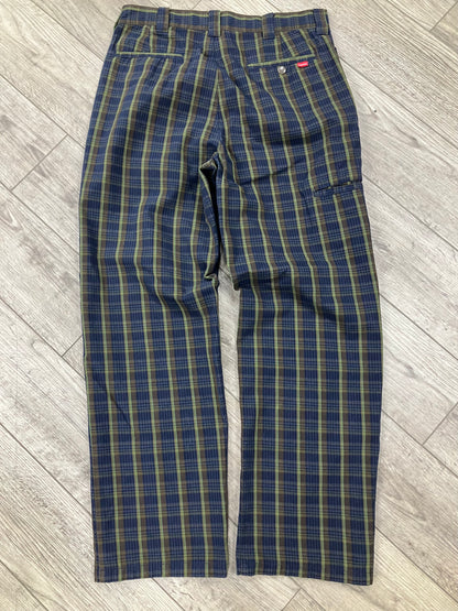 30-Supreme Plaid/Navy Work Pants
