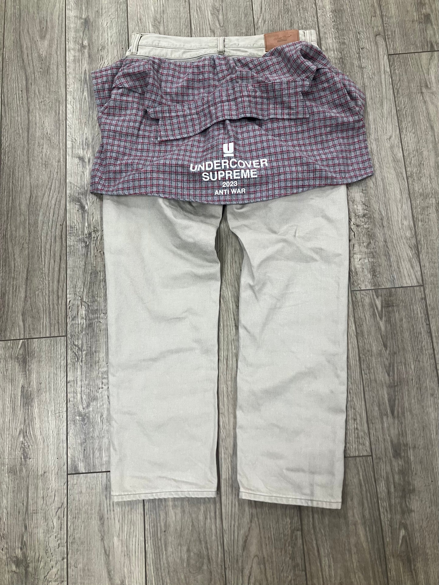 32-Undercover Supreme Layered Flannel Pants