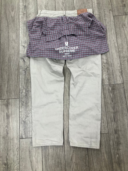 32-Undercover Supreme Layered Flannel Pants