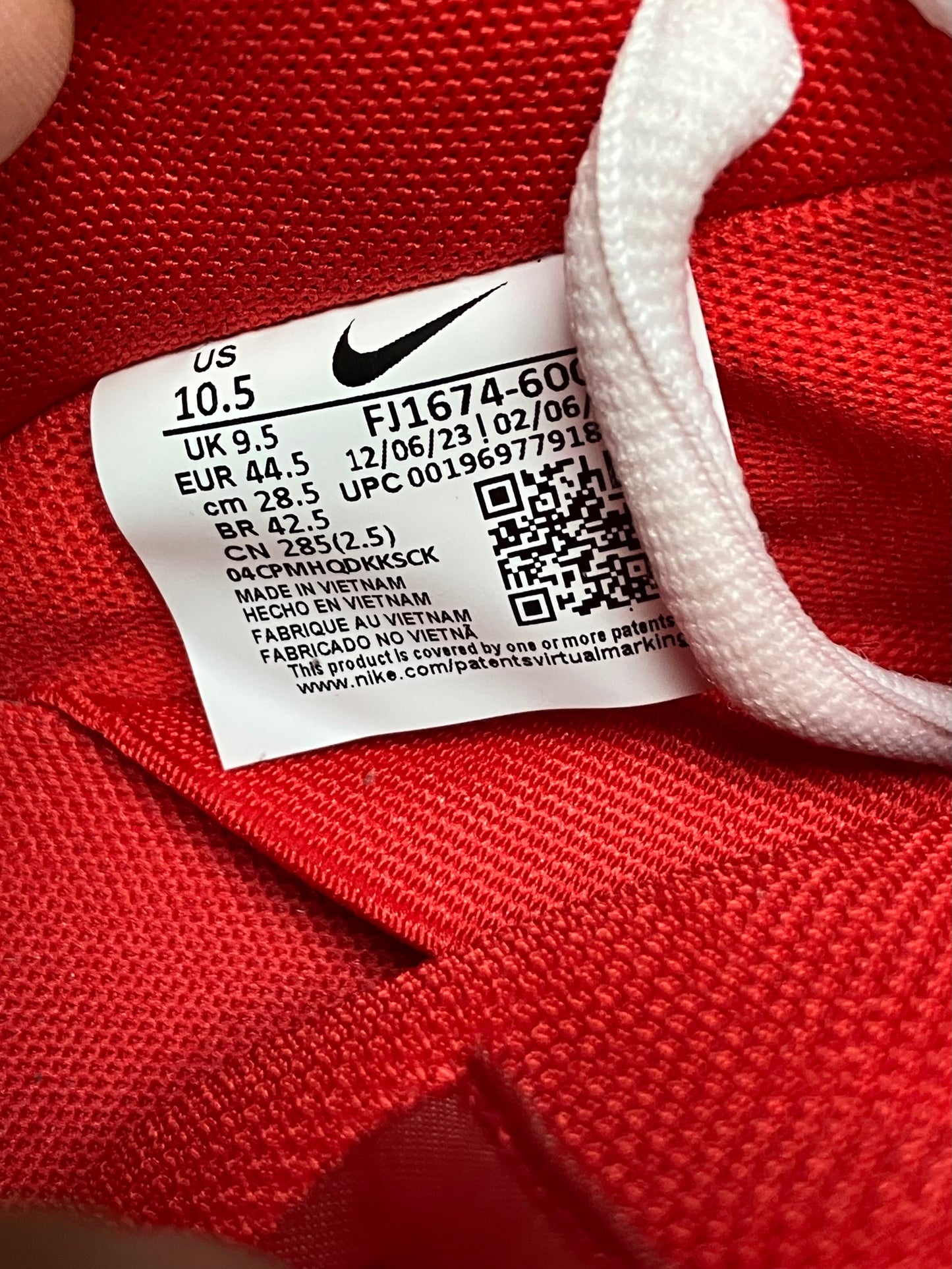 10.5 - Nike Dunk Pro SB Low University Red Gum