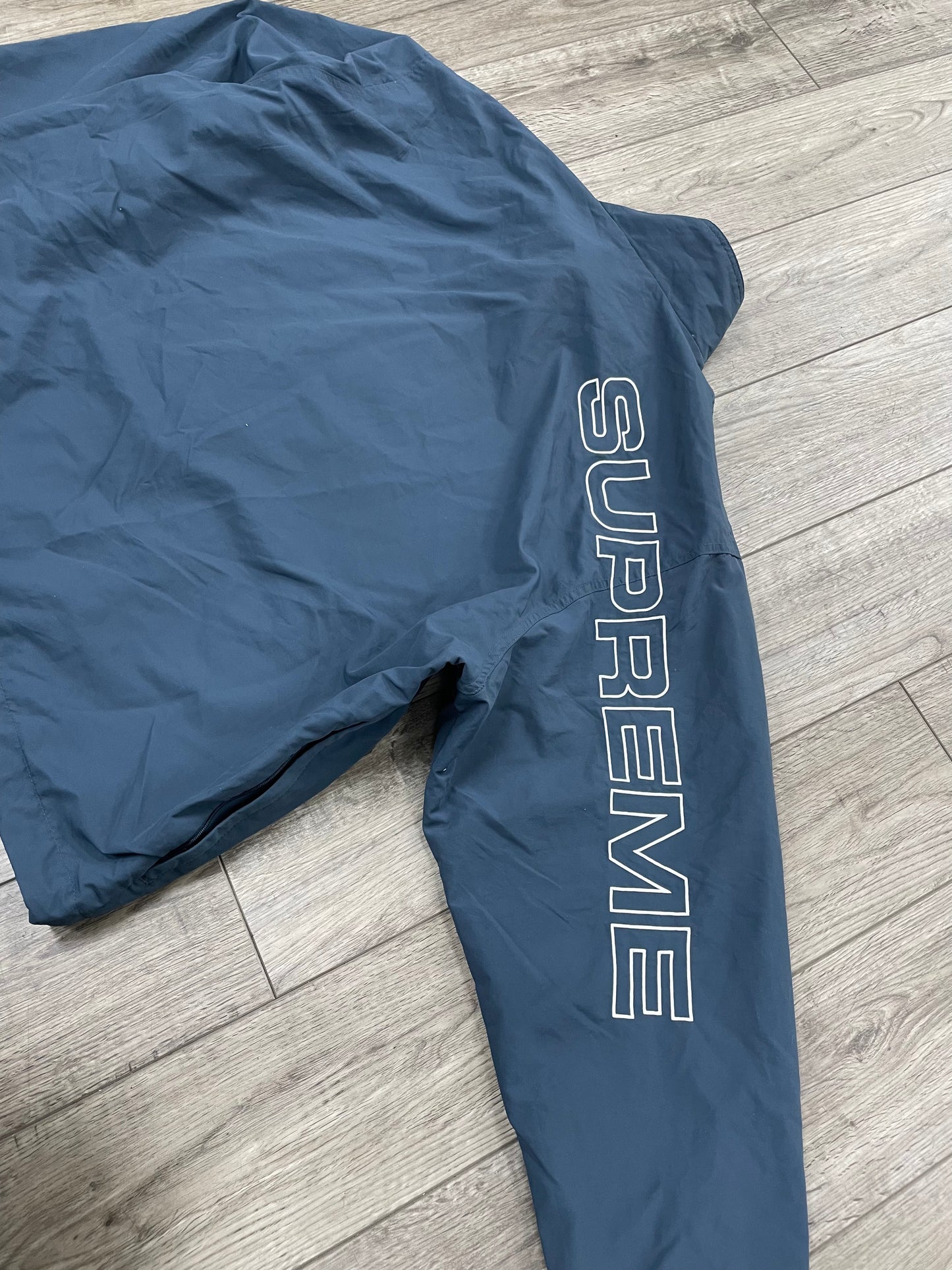 XL-Supreme Embroidered Spellout Track Jacket