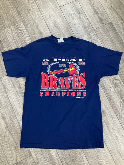 L-Braves 3-peat champions tee