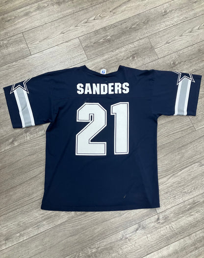 Vintage Logo 7 Deion Sanders Dallas Cowboys Tee Size XL