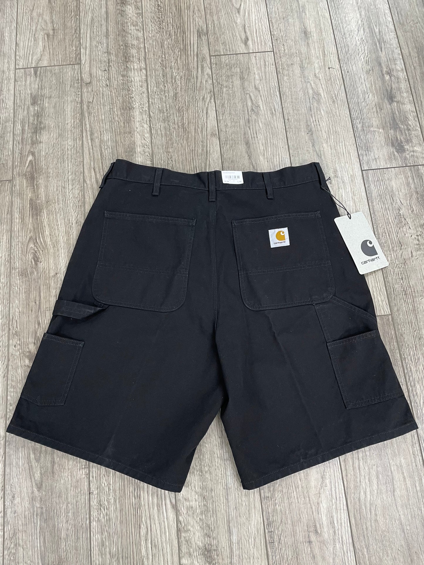 38-Carhartt WIP Black Double Knee Shorts