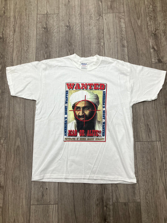 Vintage Bin Laden Dead or Alive Tee Size XL