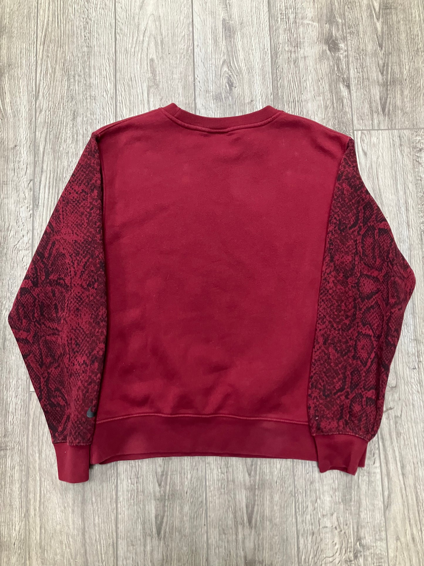 Nike Spellout Red Sweatshirt Size M